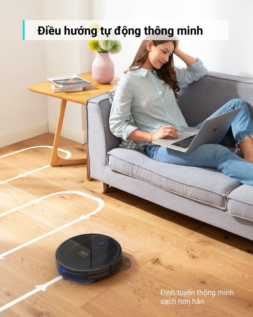 Robot Hút Bụi Eufy RoboVac G10 Hybrid - T2150