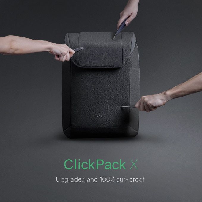Korin Design ClickPack X - Balo chống trộm, chống nước