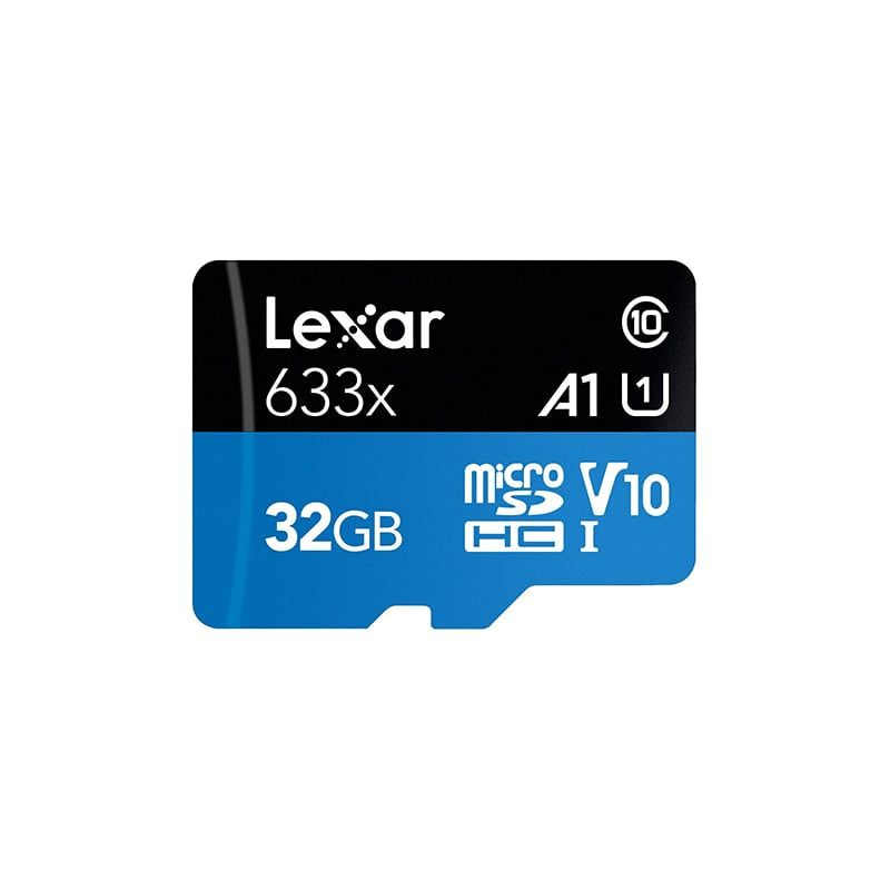 Thẻ nhớ Lexar 633x High Performance 32GB Micro SD UHS-I (LSDMI32GBB633A) with Adapter