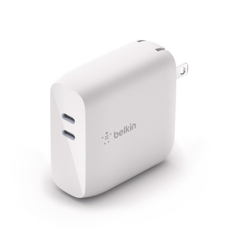 Adapter sạc nhanh Belkin 68W, USB-C PD GaN, 1 x C PD 50W, 1 x PD 18W