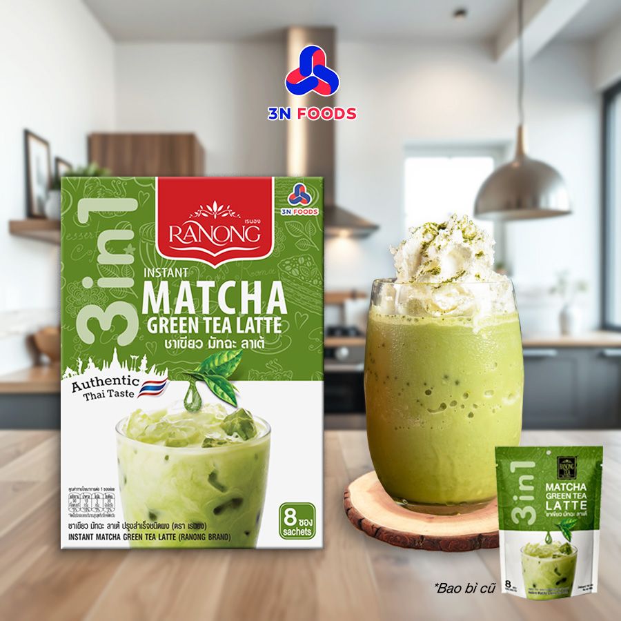 Trà sữa Matcha hòa tan Ranong Tea 160g