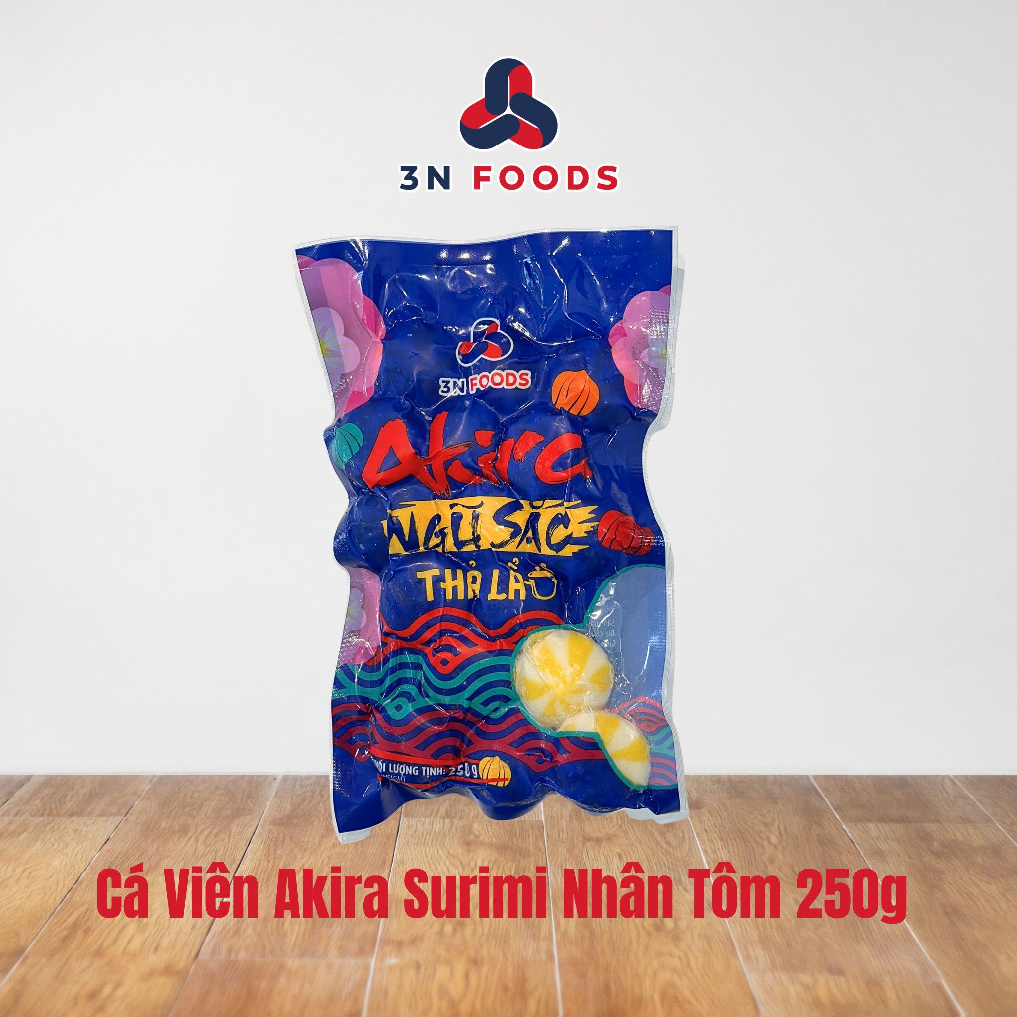 Cá viên Akira surimi nhân tôm