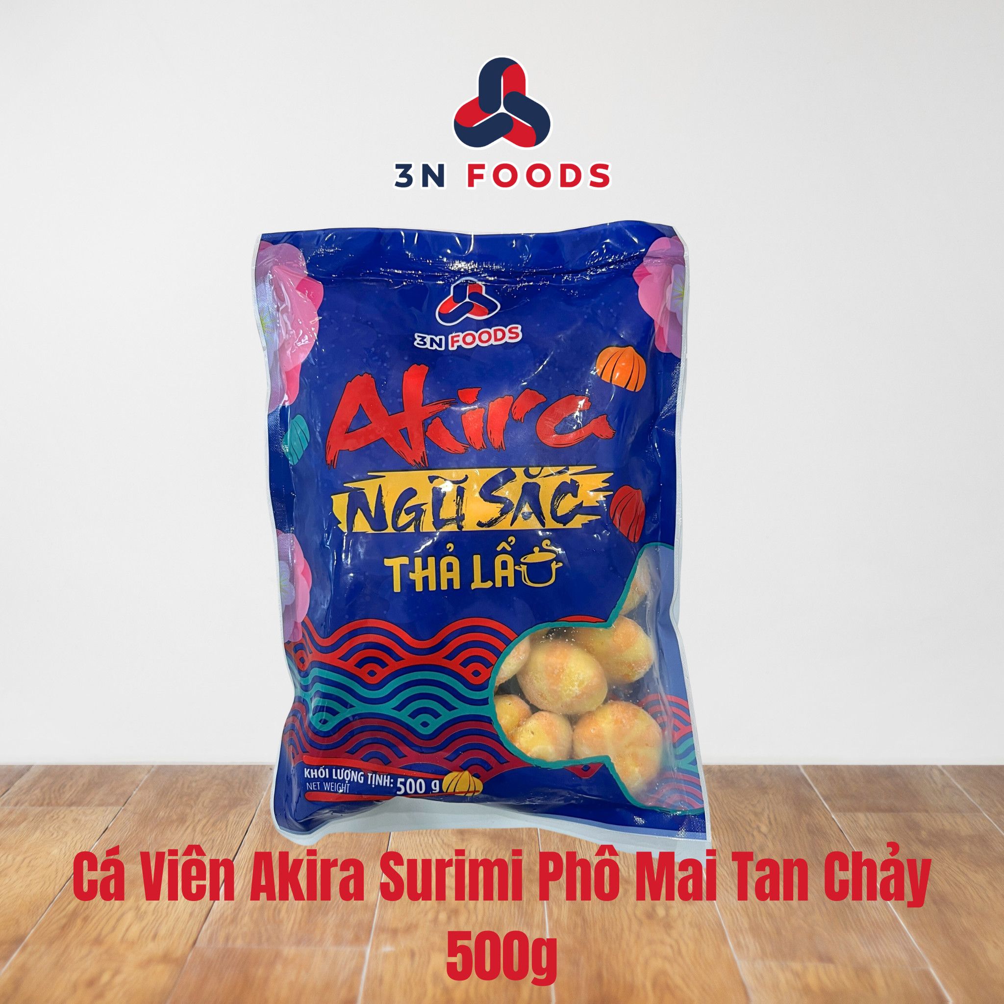 Cá viên Akira surimi nhân phô mai tan chảy