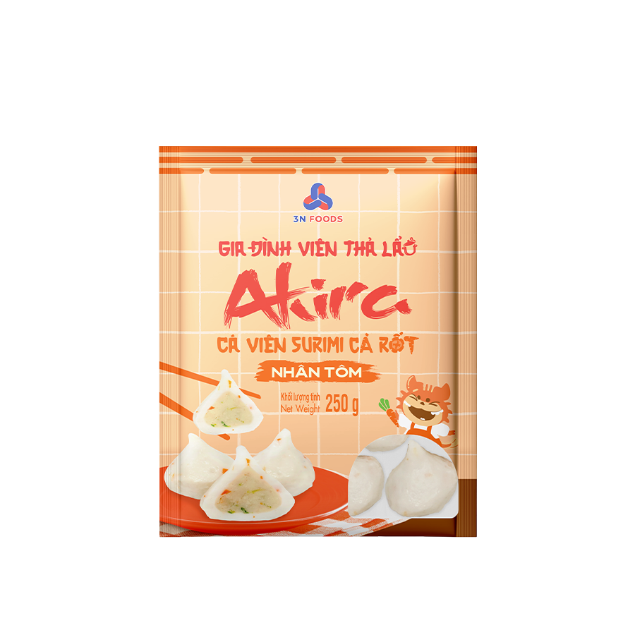 Cá Viên Surimi Cà Rốt Nhân Tôm