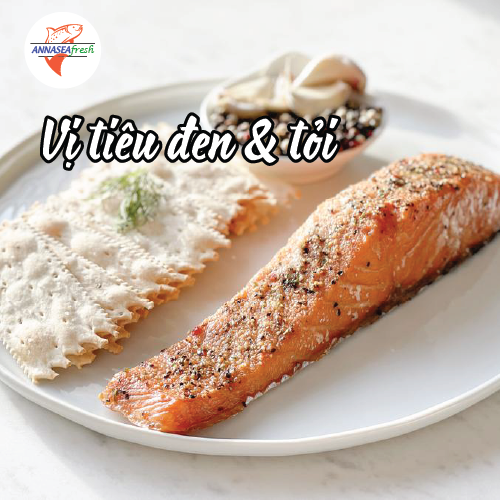 Cá hồi xông khói vị tỏi và tiêu đen
