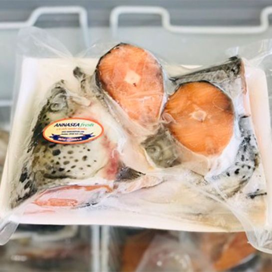 Combo cá hồi _đầu,đuôi,cắt khoanh