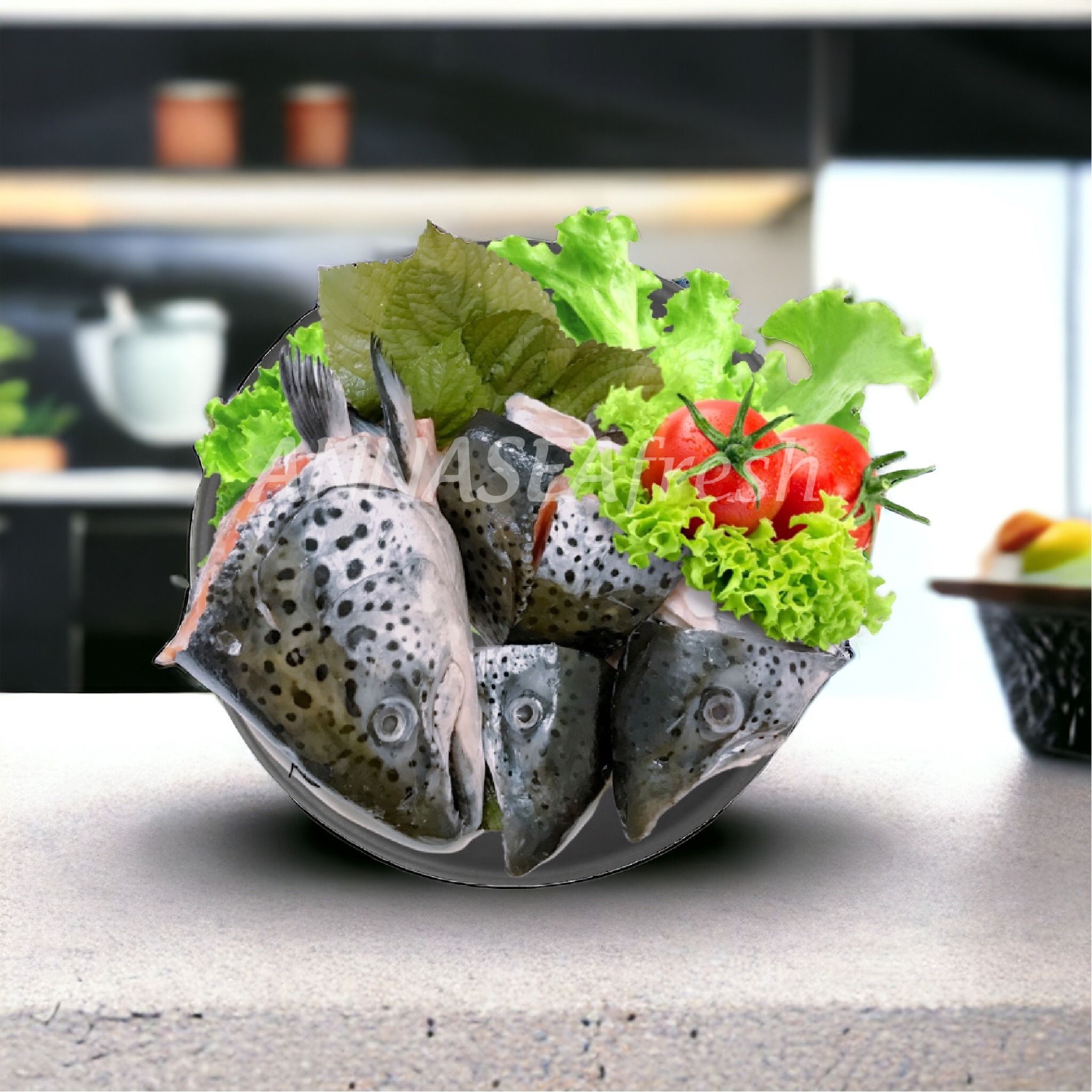 Đầu cá hồi cắt lát đông lạnh (kg)