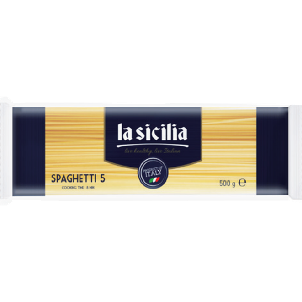  Mì Spaghetti #5 La Sicilia 500g 