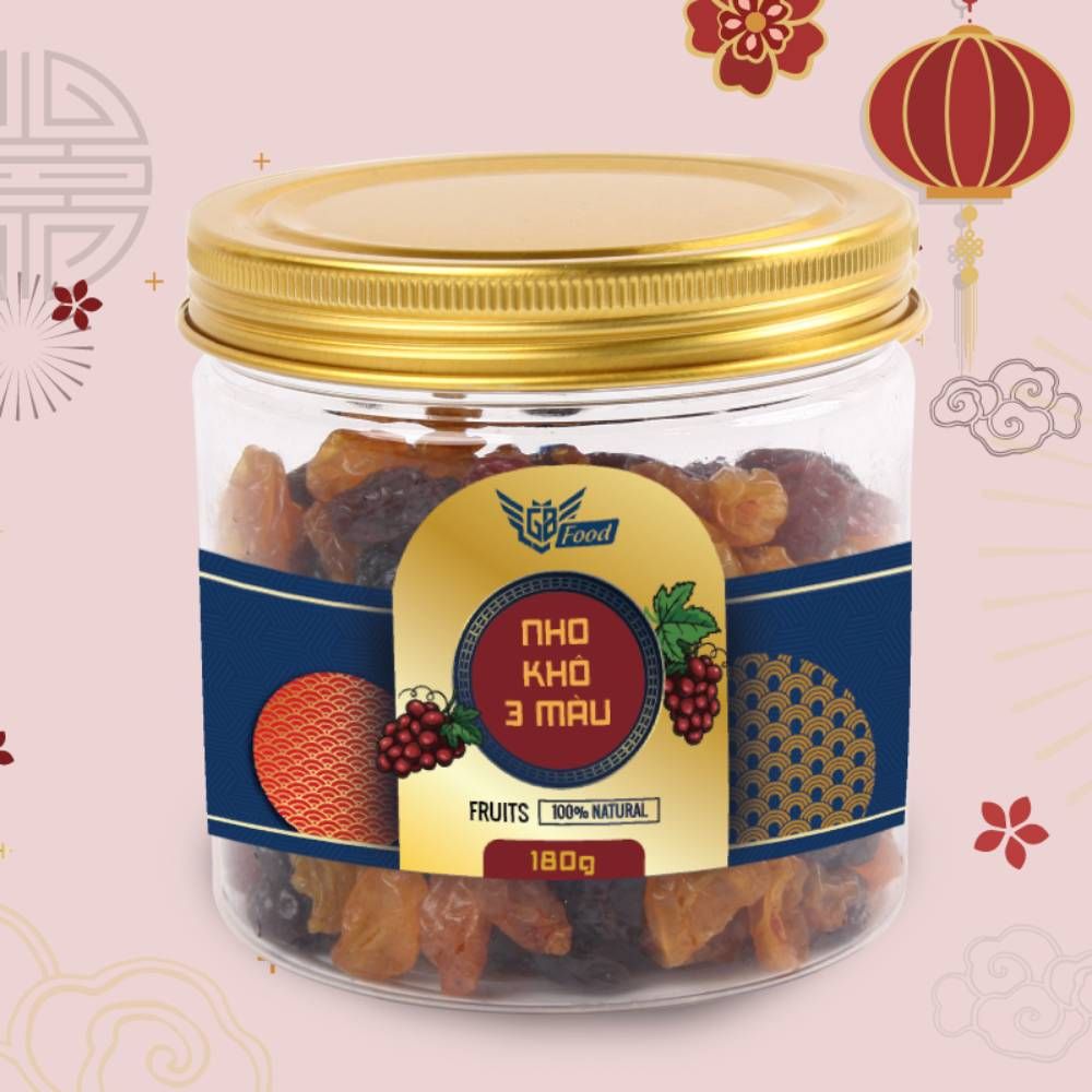 Nho khô 3 màu 180g