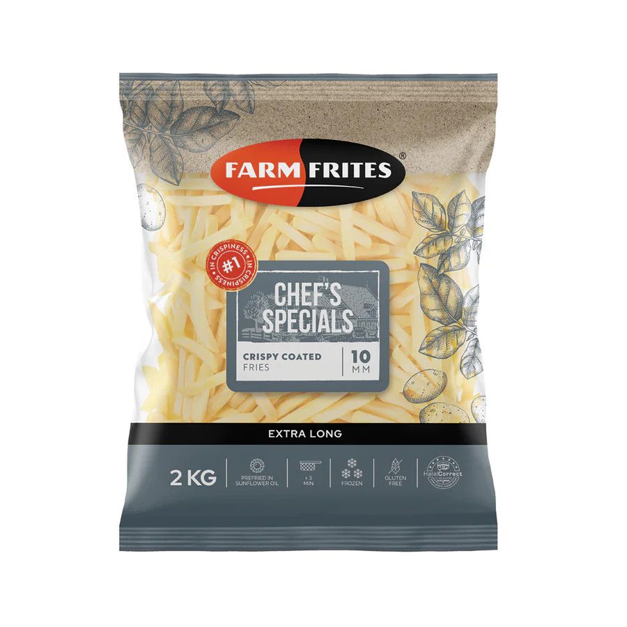 Khoai Tây Vỏ Giòn Chef's Specials 10mm Farm Frites 2kg