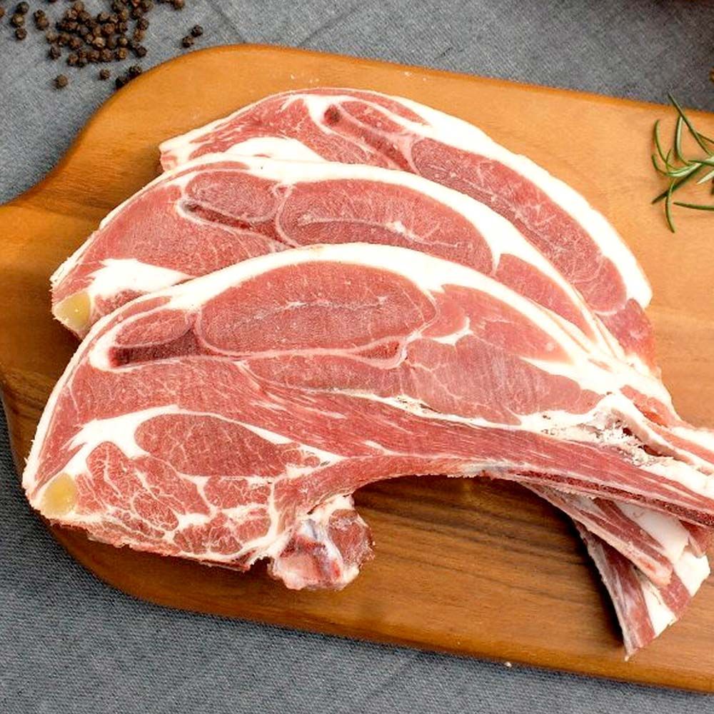 Vai Cừu Úc Có Xương White Stripes Cắt Steak Đông Lạnh 1kg