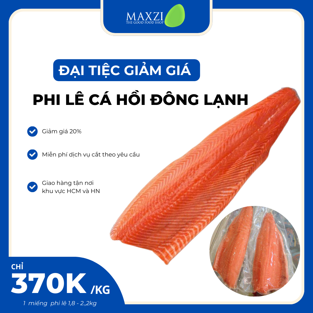 Phi lê cá hồi COHO đông lạnh 1KG
