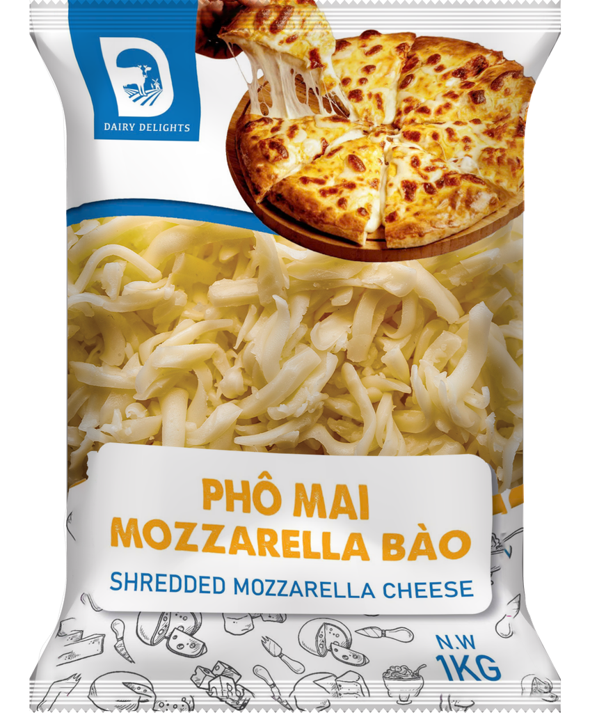 Phô mai mozzarella Dairy Delight 1kg