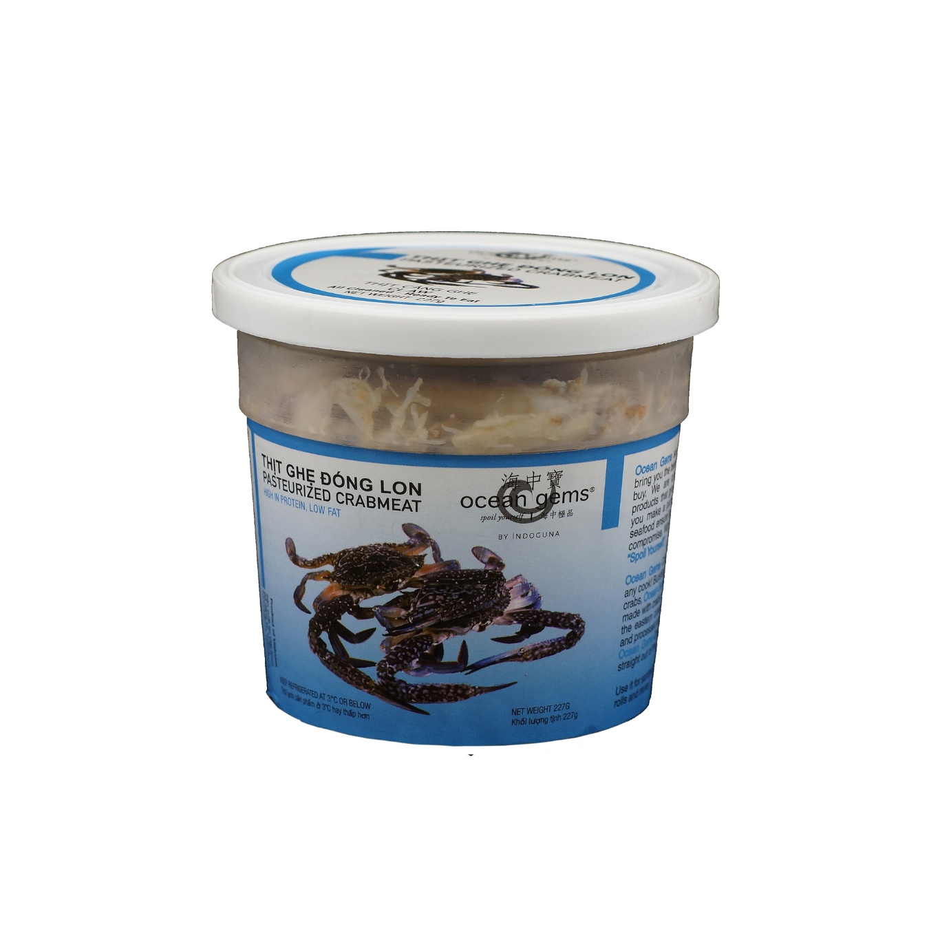 Thịt Thân Ghẹ Đóng Hộp Ocean Gems 227g