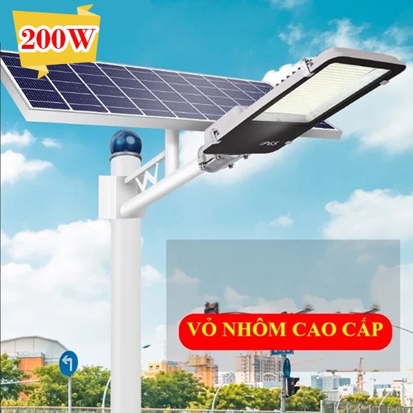 Đèn Năng Lượng Mặt Trời 200W 456 Led Vỏ Nhôm Cao Cấp