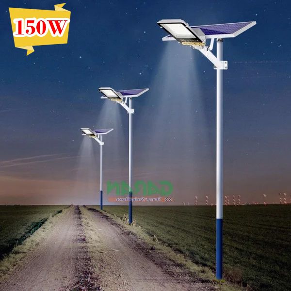 Đèn Đường Năng Lượng Mặt Trời 150W 295 Led Vỏ Nhôm