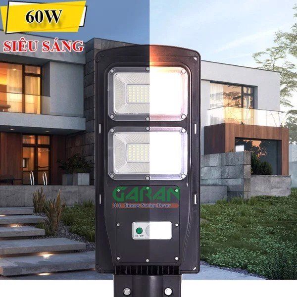 Đèn Năng Lượng Mặt Trời Cho Sân Vườn 60W 240 Led Siêu Sáng