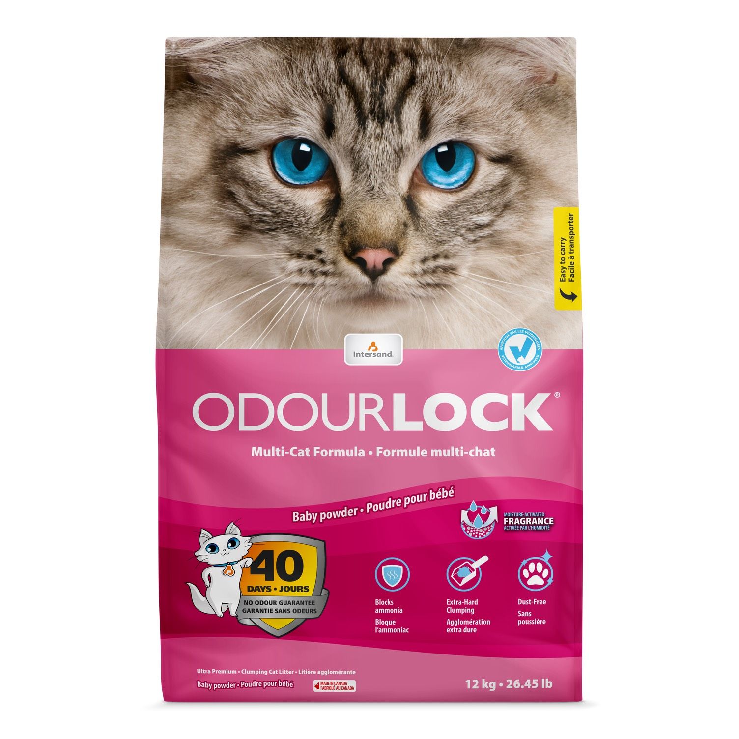 Cát Vệ Sinh Cao Cấp Cho Mèo Odourlock - 12KG
