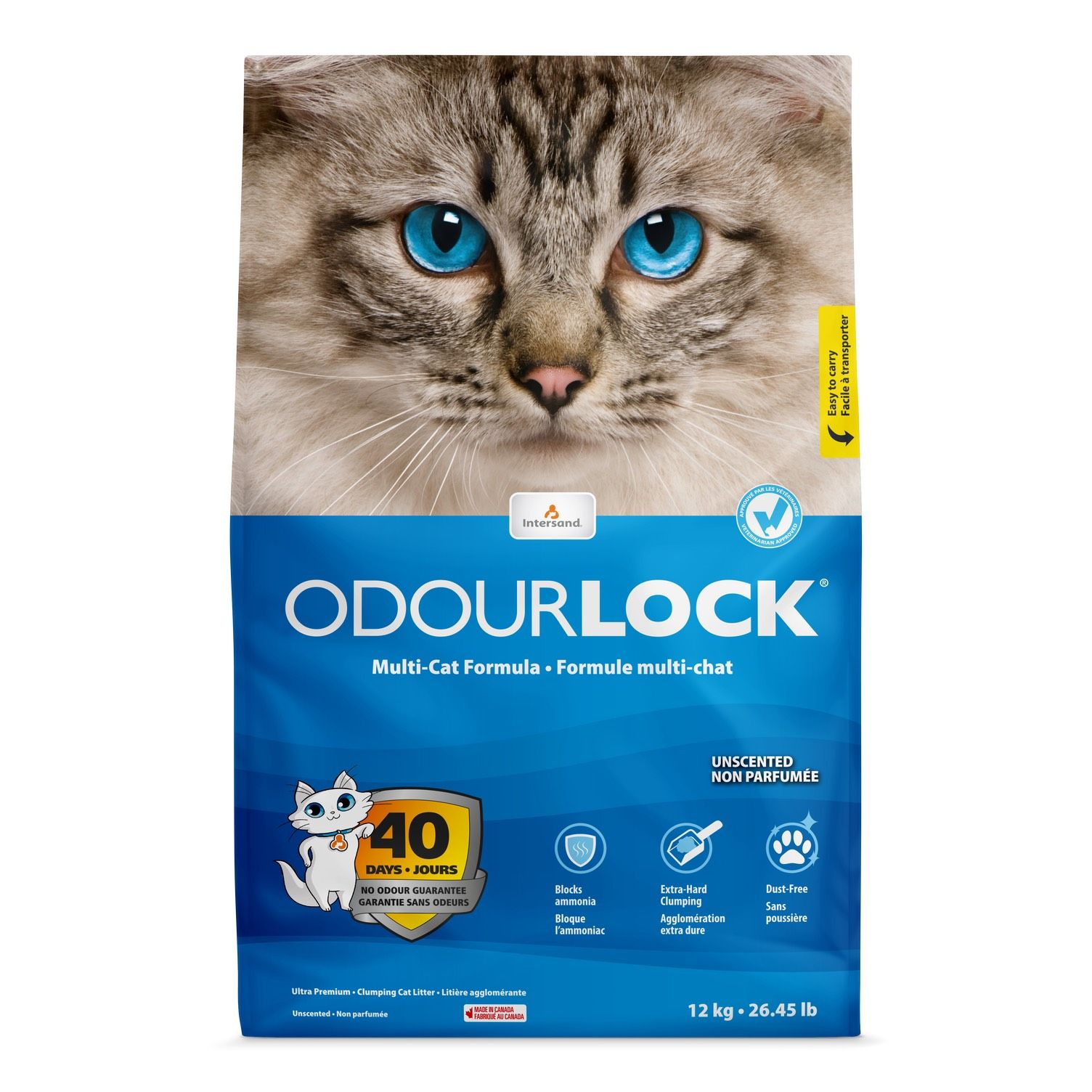 Cát Vệ Sinh Cao Cấp Cho Mèo Odourlock - 12KG