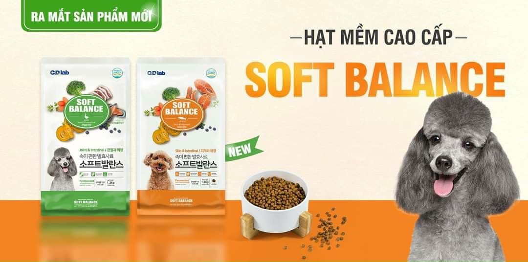 Soft Balance - Thức ăn hạt mềm cho chó mọi lứa tuổi 1,2KG