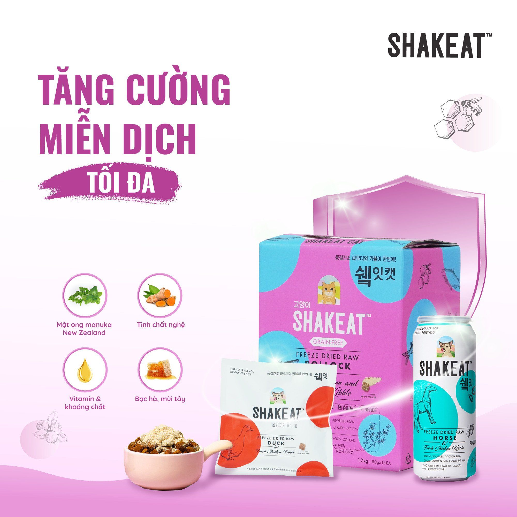 Shakeat Cat - Hạt bổ sung dinh dưỡng 80g