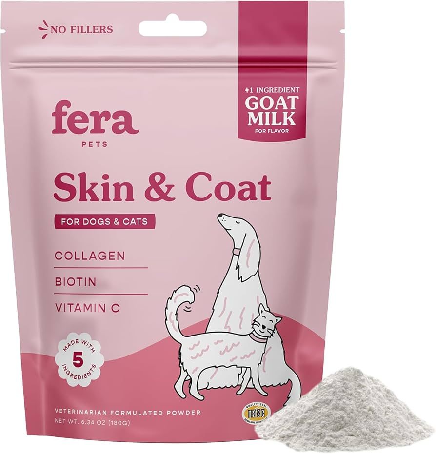 BỘT HỖ TRỢ DA VÀ LÔNG CHO CHÓ VÀ MÈO – FERA PETS ORGANICS