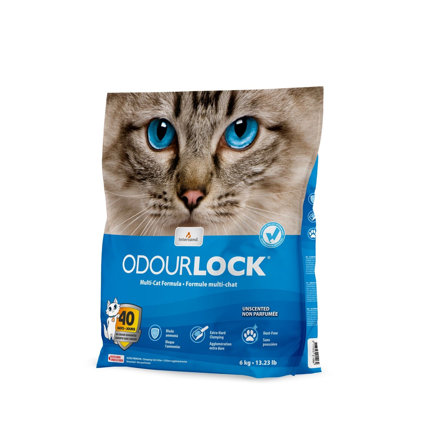 Cát Vệ Sinh Cao Cấp Cho Mèo Odourlock - 6KG