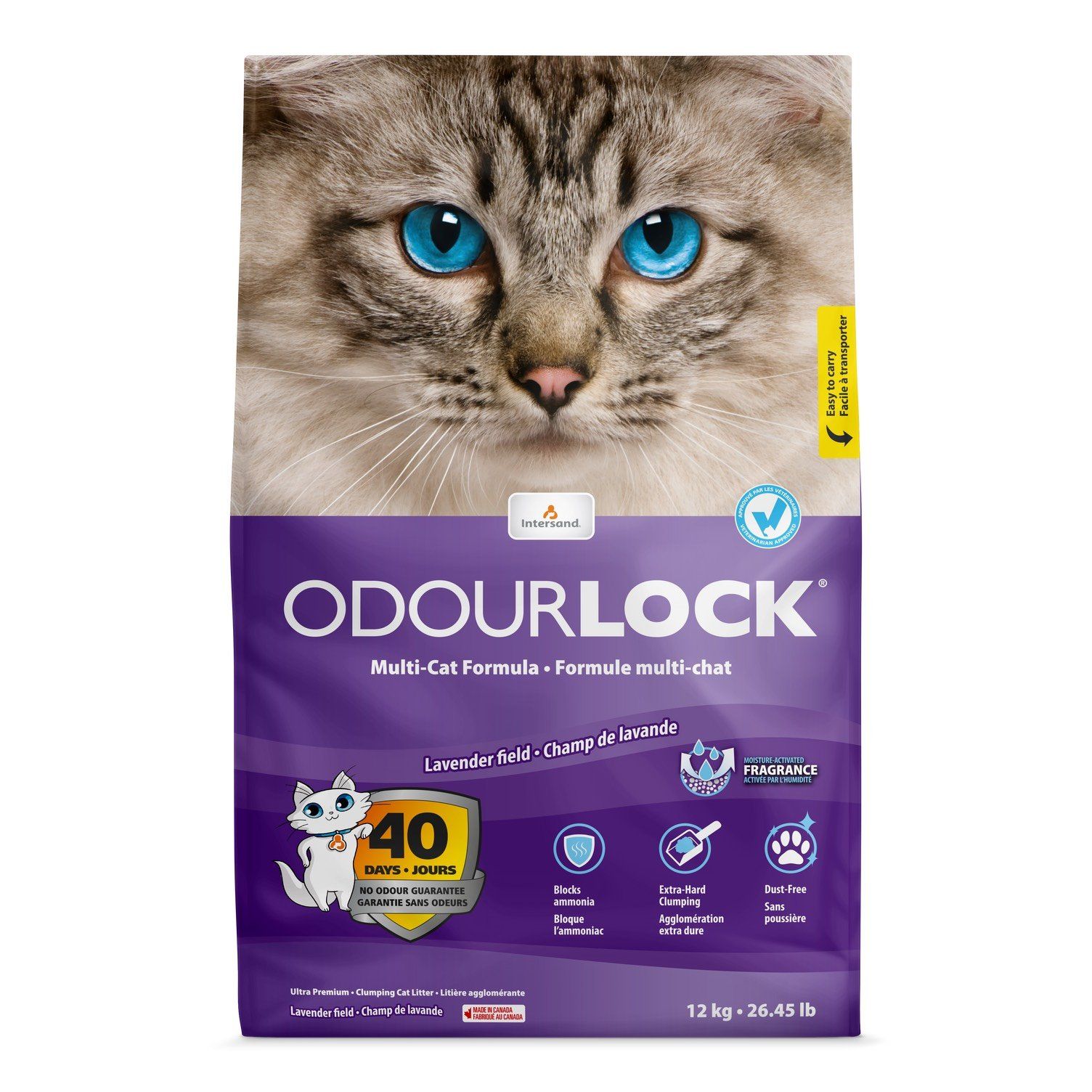 Cát Vệ Sinh Cao Cấp Cho Mèo Odourlock - 12KG