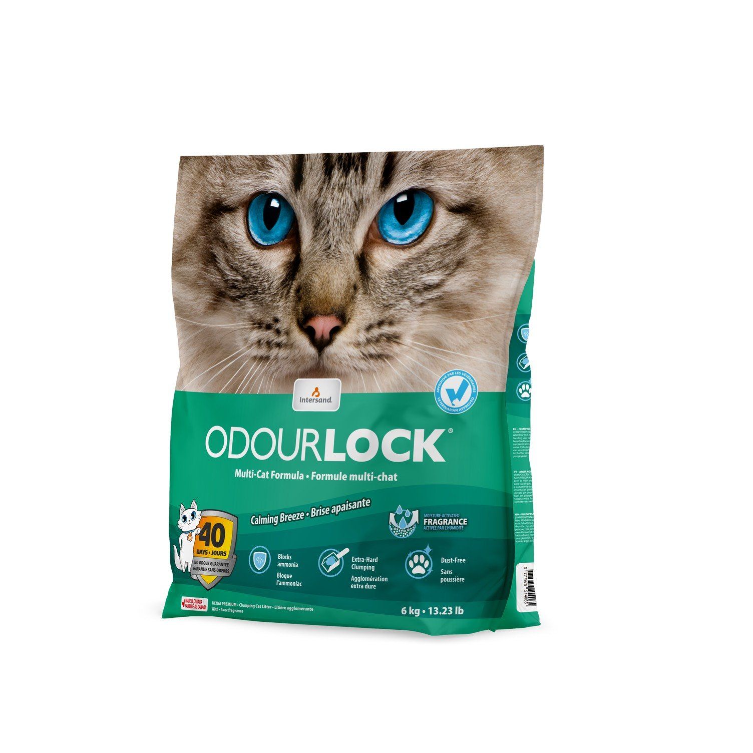 Cát Vệ Sinh Cao Cấp Cho Mèo Odourlock - 6KG