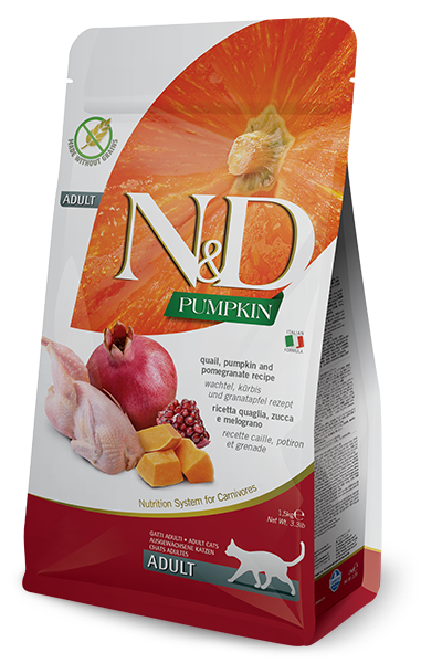 Hạt N&D PUMPKIN GRAIN-FREE cho mèo 1.5KG