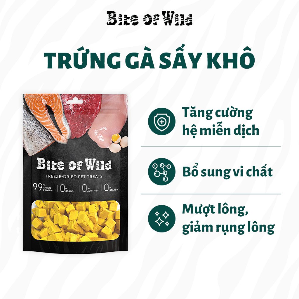 Thịt sấy khô Bite Of Wild dành cho mèo mọi lứa tuổi