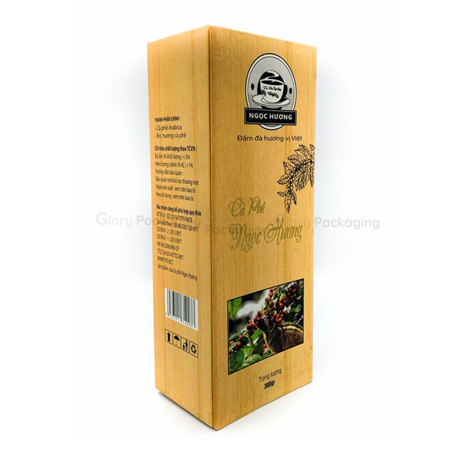 Hộp nắp gấp nam châm cà phê