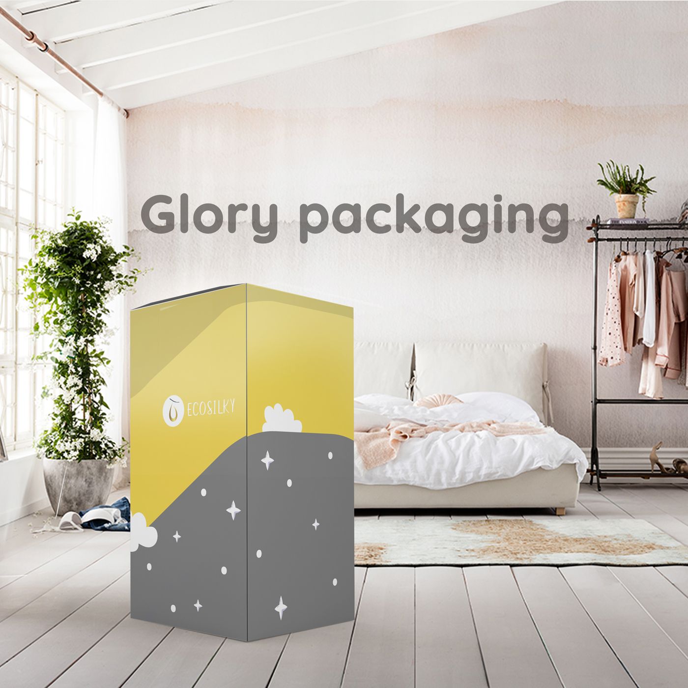 Thùng carton cho sản phẩm nệm gối bồi couche in offset sắc nét