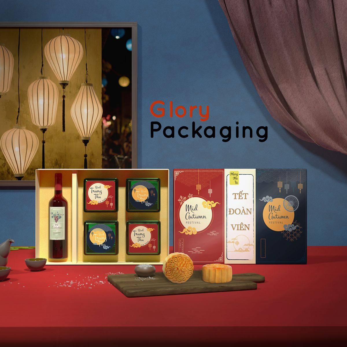 Hộp quà tặng bánh trung thu 2021 - Tết đoàn viên
