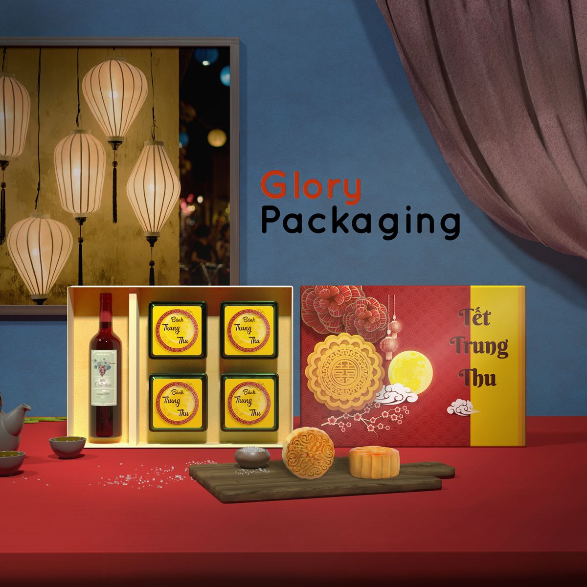 Hộp quà tặng bánh trung thu 2021 - Trăng tròn Trung Thu