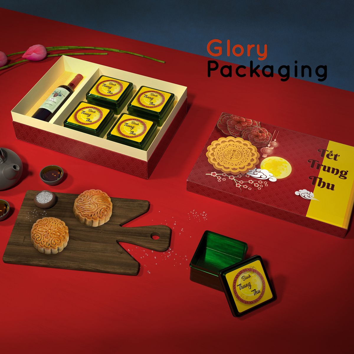 Hộp quà tặng bánh trung thu 2021 - Trăng tròn Trung Thu