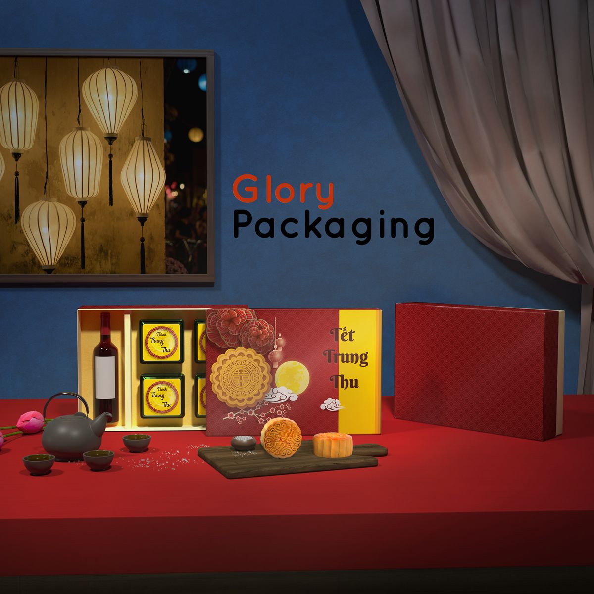Hộp quà tặng bánh trung thu 2021 - Trăng tròn Trung Thu