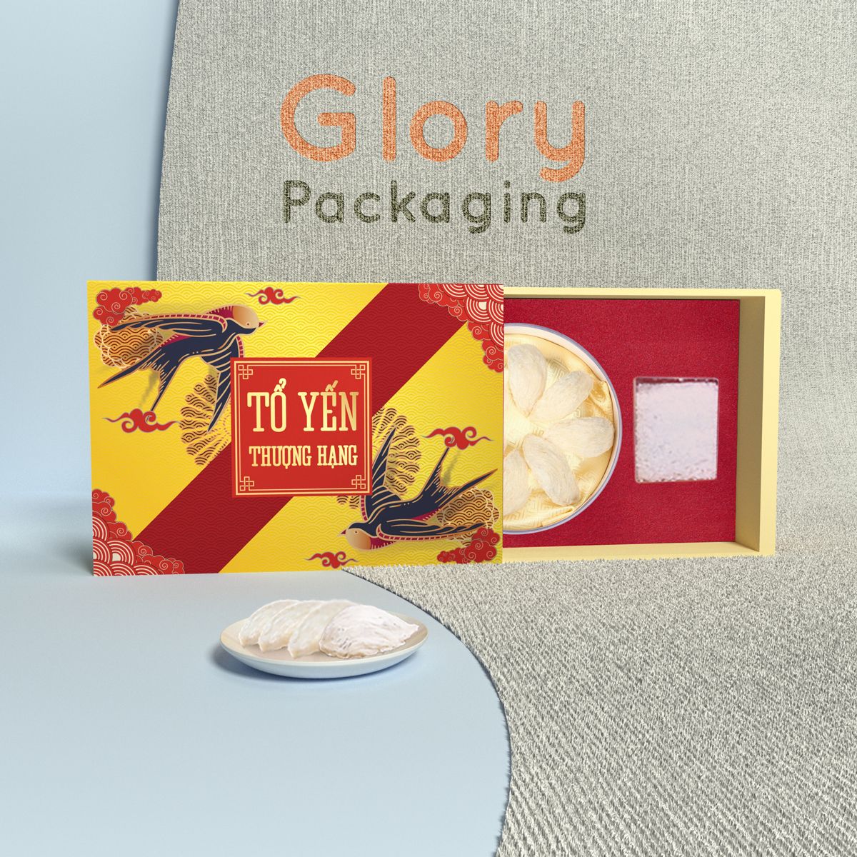 Hộp cứng đặc sản Yến Sào chim Yến phượng hoàng nổi bật