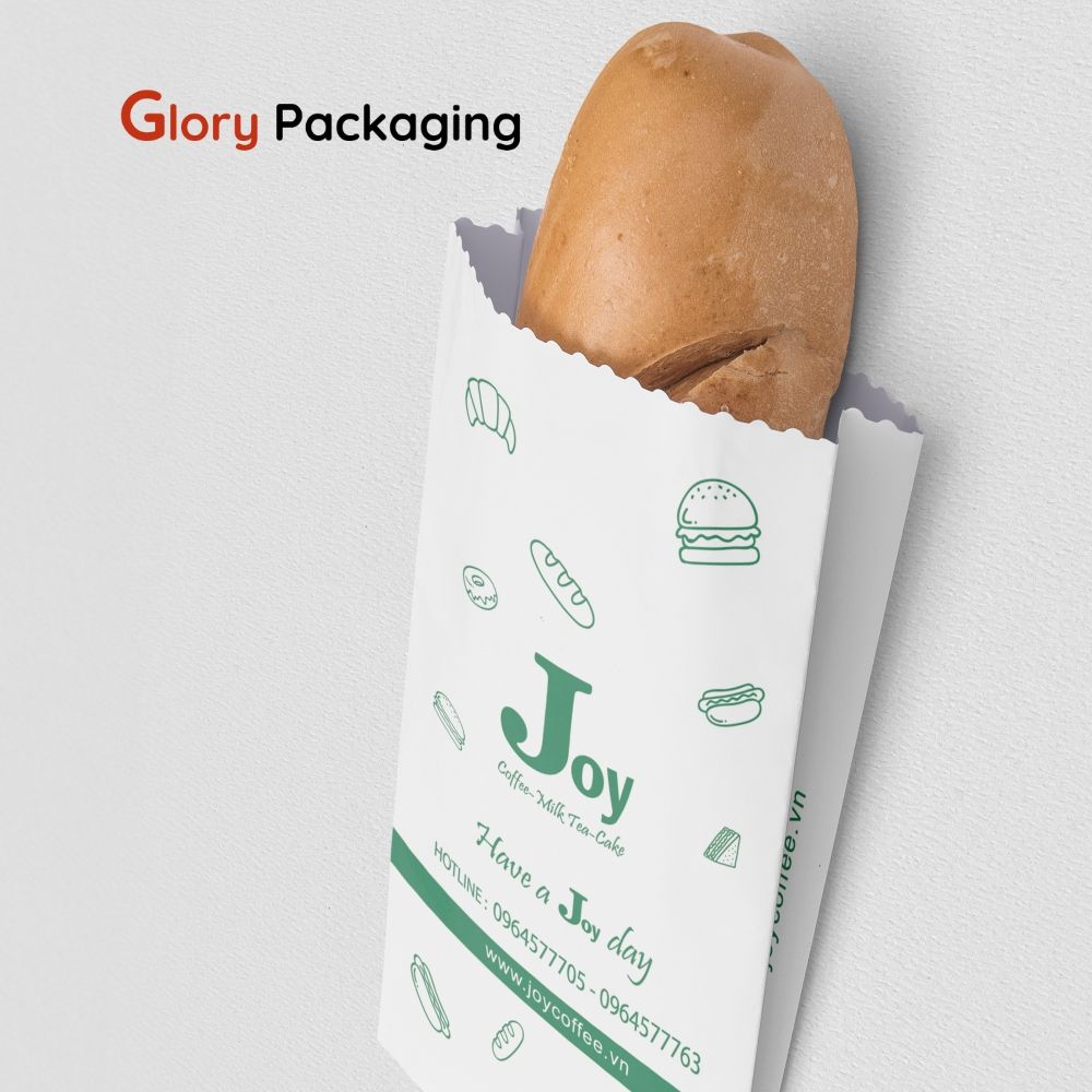 Bao giấy đựng bánh mì bánh ngọt thực phẩm