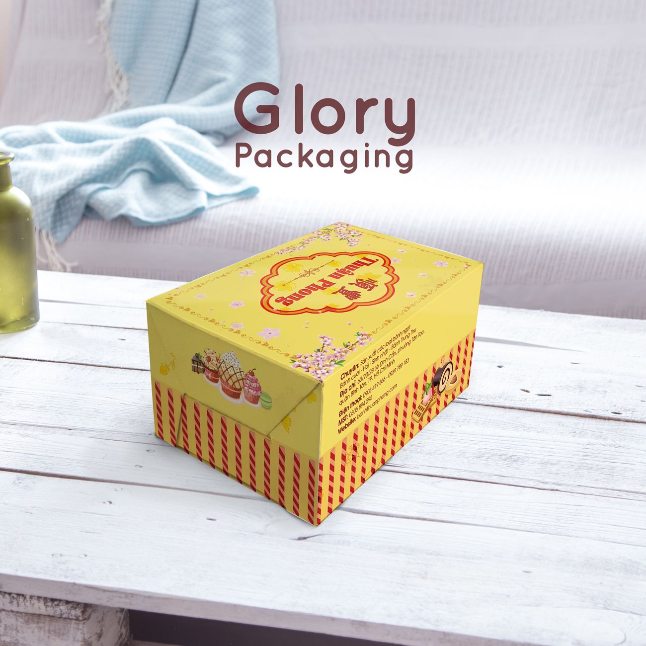 Hộp mềm in offset cho bao bì thực phẩm bánh ngọt