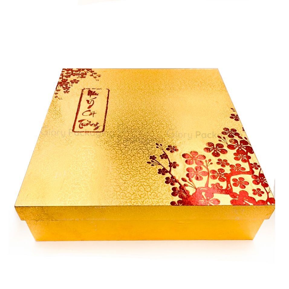 Hộp cứng set quà tặng Tết nắp âm dương