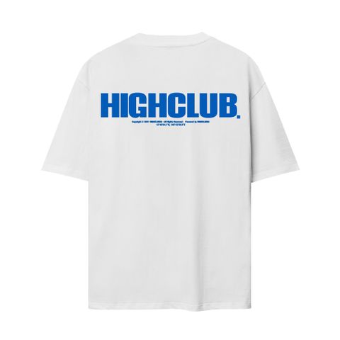  Basic Tee - White/Blue 