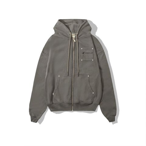  BASIC HOODIE BOXY ZIP 