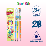 Bút chì họa tiết 2B Dino Smartkids PC09