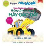 Bộ Sách Busy Machines + Puzzle Activity - Digger: Máy Đào Đất (Song Ngữ Anh - Việt) - Kèm Mô Hình Lắp Ghép