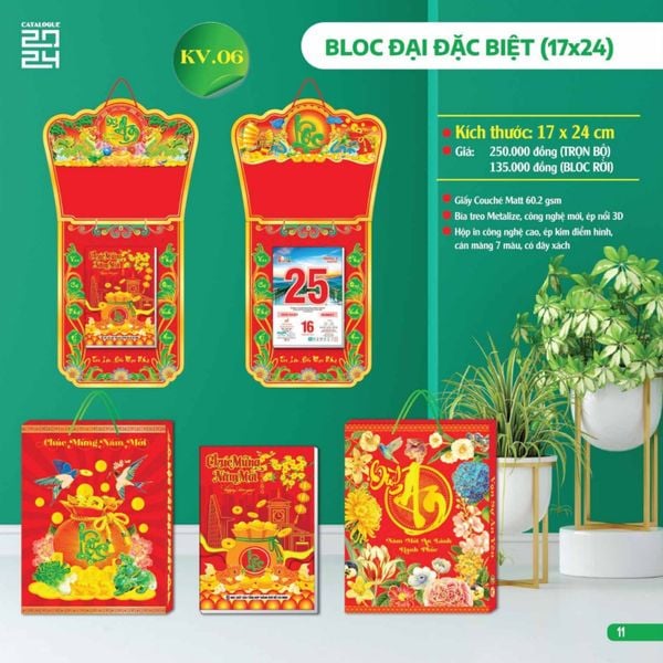 Lịch 2024 - Bloc Đại Đặc Biệt - Khang Việt KV06