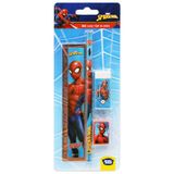 Bộ Dụng Cụ Học Tập 4 Món Marvel Spider-Man - HooHooHaHa® VPH13-1403