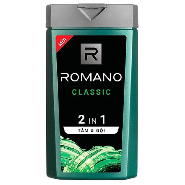 Dầu Tắm Gội 2 In 1 Romano Classic 180g