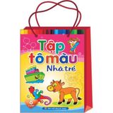 Túi Tập Tô Màu Nhà Trẻ (8 Cuốn)