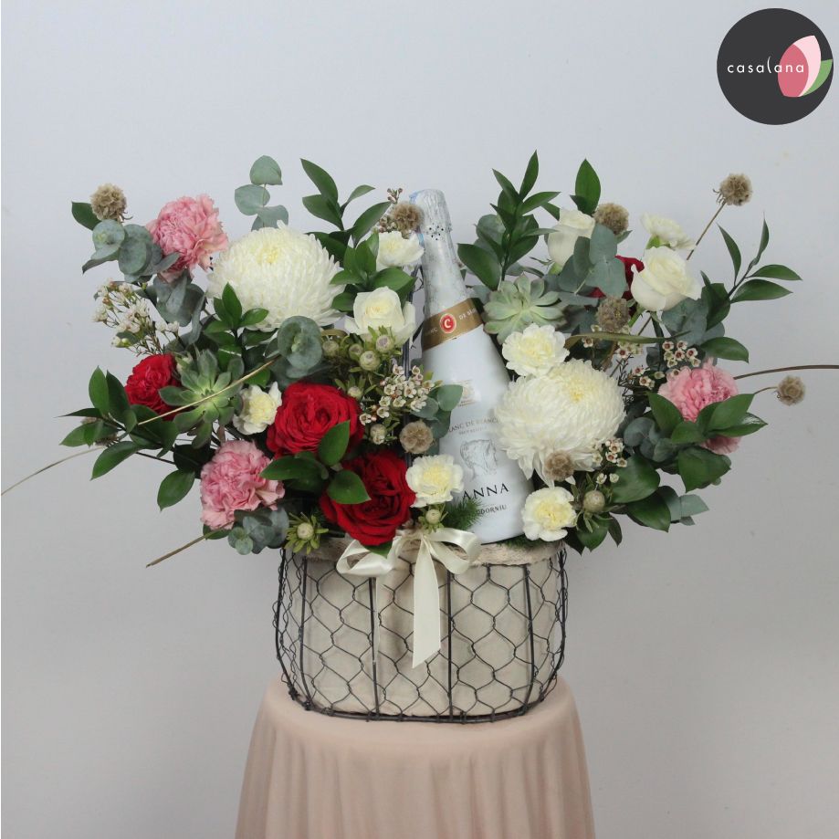 Set lẳng hoa và rượu 03
